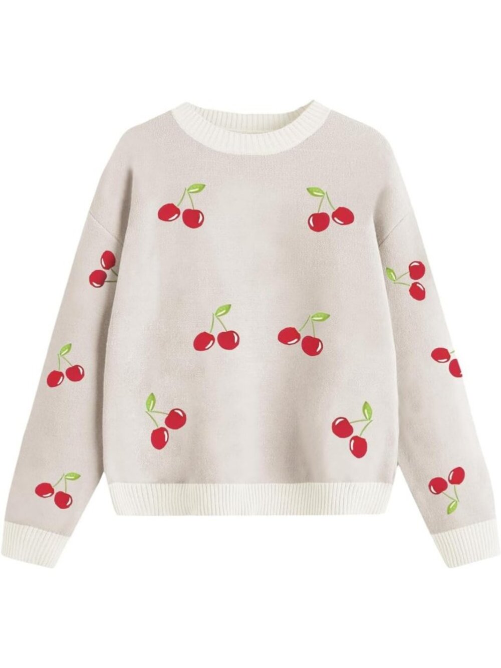Cozy Girls' Knit Pullover Sweater - Fall Crewneck, Long Sleeve, Fun Patterns